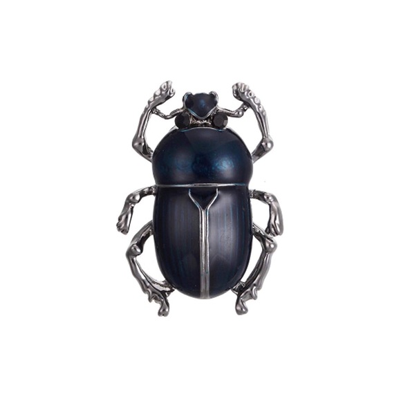 Enamel Beetle Fashion Brooch - Picture 5 of 8